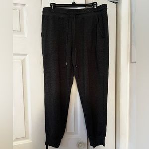 Target brand, stars above charcoal grey jogger sweatpants